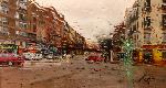 Glorieta de Cádiz en día de lluvia - RAFAEL DíAZ MADERUELO