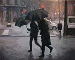 Lluvia en el Paseo de Gracia, Barcelona - RAFAEL DíAZ MADERUELO