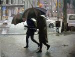 Lluvia sobre el hotel Majestic, Barcelona - RAFAEL DíAZ MADERUELO