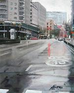 Calle de la Princesa en día lluvioso - RAFAEL DíAZ MADERUELO