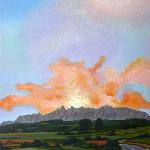 Montserrat desde el tren al atardecer - RAFAEL DíAZ MADERUELO