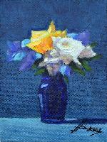 Contraste amarillo sobre azul - RAFAEL DíAZ MADERUELO