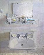 Dos perspectivas (lavabo y espejo) - NICOLáS DEL REAL