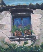 Ventana con macetas - VíCTOR CALVO